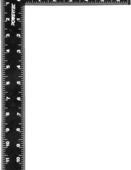 POWERTEC Carpenter Square 8″ x 12″ – L Square Ruler, Right Angle Square Tool, Woodworking Square for Carpentry, Construction, DIY, 1PK (80035)